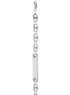 Gourmette en Argent - Maille Grain de Café 8mm