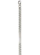 Bracelet Gourmette en Argent Mat - Maille 10mm