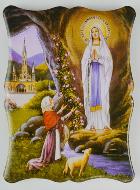 Cadre Icône Apparitions Notre Dame de Lourdes