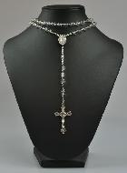 Chapelet Collier Mode en Perles de Cristal de Lourdes - 50 cm