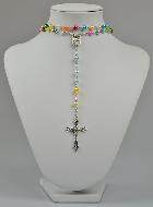 Chapelet Collier Mode en Perles Multicolor - 60 cm