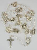 Chapelet de Lourdes - Chemin de Croix en Perles de Cristal - 70 cm