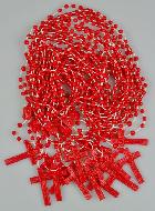 Chapelet en Gros Plastique Rouge X 50