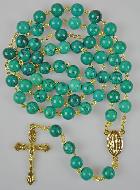 Chapelet Turquoise et Chaîne Or