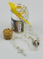 Chapelet Enfant en Perles de Cristal Blanc - Coffret cadeau