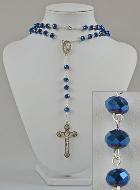Chapelet Fashion Collier Cristal Bleu