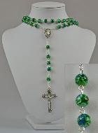 Collier Chapelet Fashion Nacre Verte