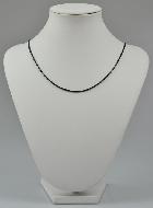 Cordon en Cuir Noir - 80 cm