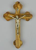 Crucifix Orthodoxe en Bois d'Olivier - 13 cm