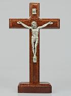 Crucifix en Bois d'Hêtre sur Socle