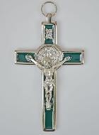 Croix de Saint Benoit - Métal Vert