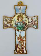 Crucifix Croix de Saint Michel Archange en Bois