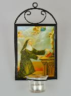 Icône Bougeoir Sainte Rita de Cascia - 18 cm