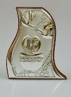 Icône Première Communion Calice en Argent sur Bois - 7 cm