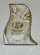 Icône Première Communion Calice en Argent sur Bois - 7 cm