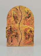 Icône Triptyque du Christ Pantocrator - 12 cm