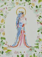 Image de Baptême - Vierge Couronnée