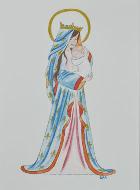 Image de Baptême - Vierge Couronnée