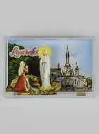 Magnet Cadre 3D Notre Dame de Lourdes - 6 cm