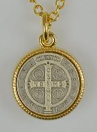 Médaille de Saint Benoît + Chaîne