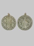 Médaille de Saint Benoît en Métal - 6cm