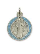 Médaille de Saint Benoit Métal Coloré - 2.1 cm