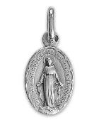 Médaille Miraculeuse Festonnée en Argent Massif - 13 mm