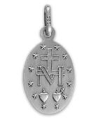 Médaille Miraculeuse Festonnée en Argent Massif - 16 mm
