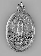 Médaille Religieuse Notre Dame de Fatima Argentée