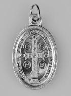 Médaille Religieuse Saint Benoît Argentée