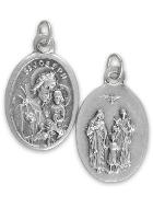 Médaille Religieuse Sainte Famille Argentée - 20 mm