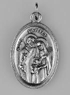 Médaille Religieuse Sainte Famille Argentée