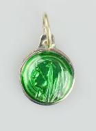 Médaille Vierge Marie 10mm - Couleur Vert