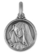 Médaille Vierge Marie au Voile en Argent 925/1000