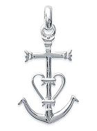 Pendentif Croix de Camargue en Argent 23mm