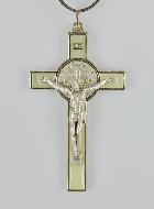 Pendentif Croix de Saint Benoit - Fluo - 8cm