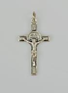 Pendentif Croix Saint Benoit en Métal - 3.5cm