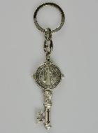 Porte-Clés Clés de Saint Benoît avec Médaille - 6 cm