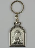 Porte-Clés de la Vierge Couronnée de Liche - Argent Massif - 5 cm