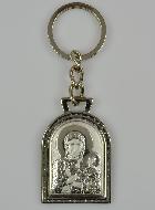 Porte-Clés de la Vierge Noire - Argent Massif - 5 cm