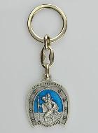 Porte-Clés de Saint Christophe - Fer à Cheval - 3.5 cm