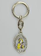Porte-Clés de Sainte Thérèse - Métal Ajouré - 3.5 cm