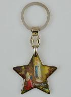 Porte-Clés Etoile de Notre Dame de Lourdes - 4 cm