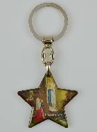 Porte-Clés Etoile de Notre Dame de Lourdes - 4 cm