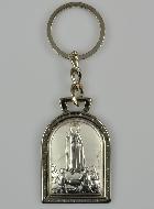 Porte-Clés Notre Dame de Fatima - Argent Massif - 5 cm