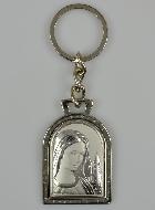 Porte-Clés Notre Dame de Medjugorje - Argent Massif - 5 cm