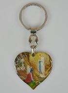 Porte-Clés Religieux Coeur Notre Dame de Lourdes - 3.5cm