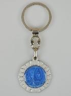 Porte-Clés Religieux Médaille Notre Dame de Lourdes - 3cm