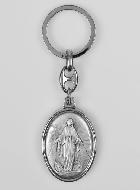 Porte-Clés Vierge Miraculeuse - Médaille Miraculeuse - 40 mm