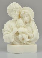 Statue de la Sainte Famille en Albâtre - 15 cm